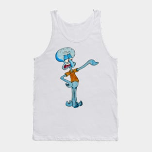 Grumpy Squidward Tank Top